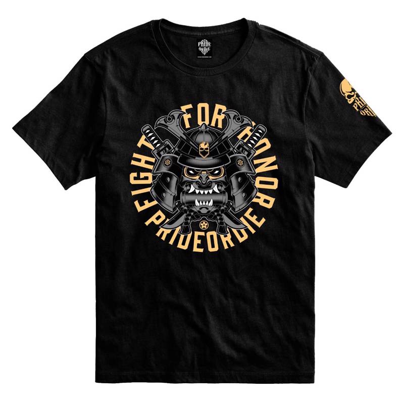 PRiDEorDiE fight for honor  T-Shirt -black